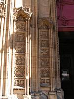 Lyon, Cathedrale Saint Jean, Porche, Ebrasement (4)